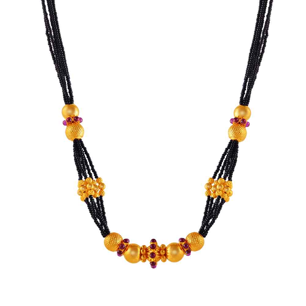Gold Tushi Mangalsutra With Impeccable Design