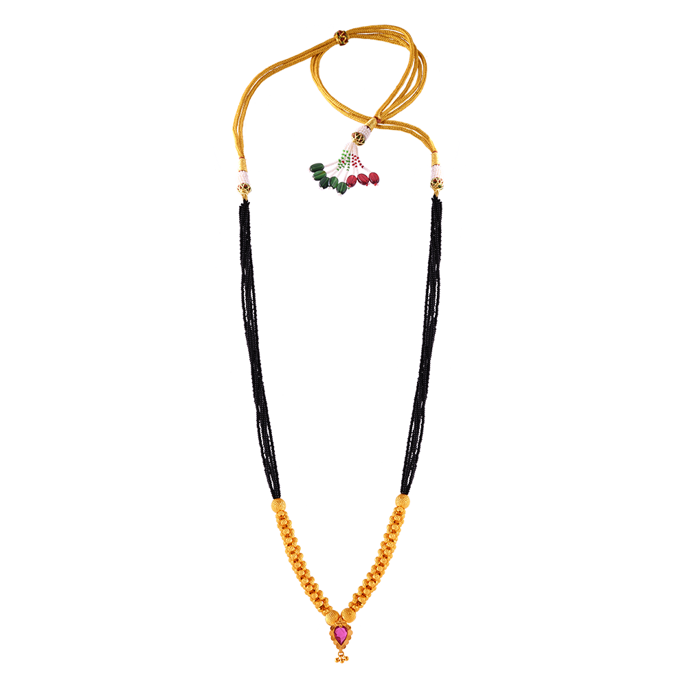 Beautifully Crafted Tushi Gold Mangalsutra Online