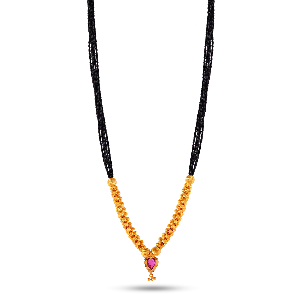 Beautifully Crafted Tushi Gold Mangalsutra Online