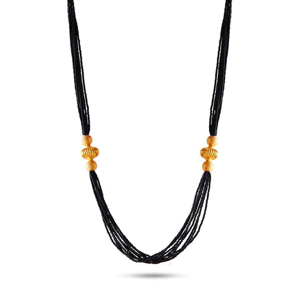 Dazzling Thusi Gold Mangalsutra Necklace