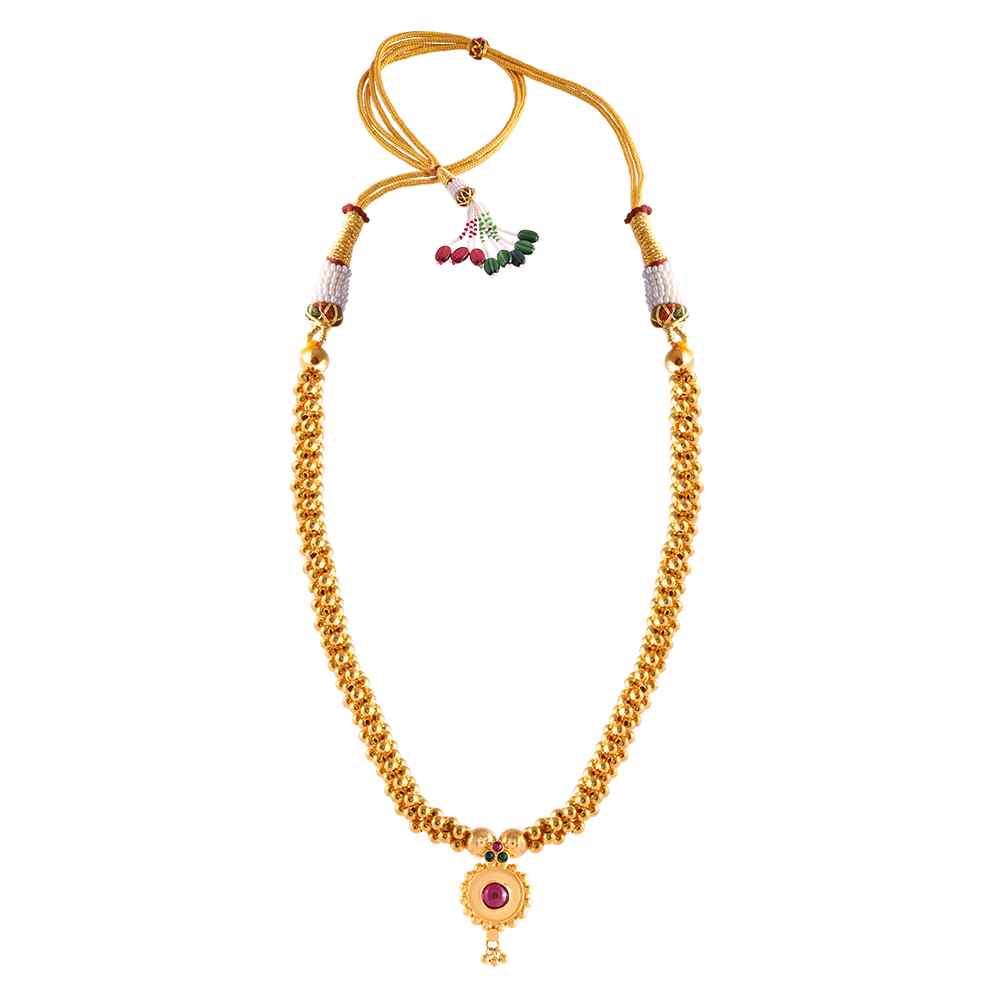 Designer Gold Necklace from Thushi Collection for Women