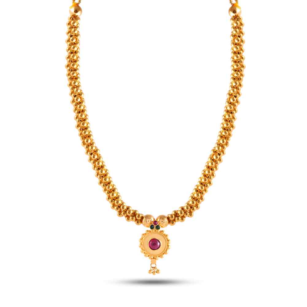 Designer Gold Necklace from Thushi Collection for Women