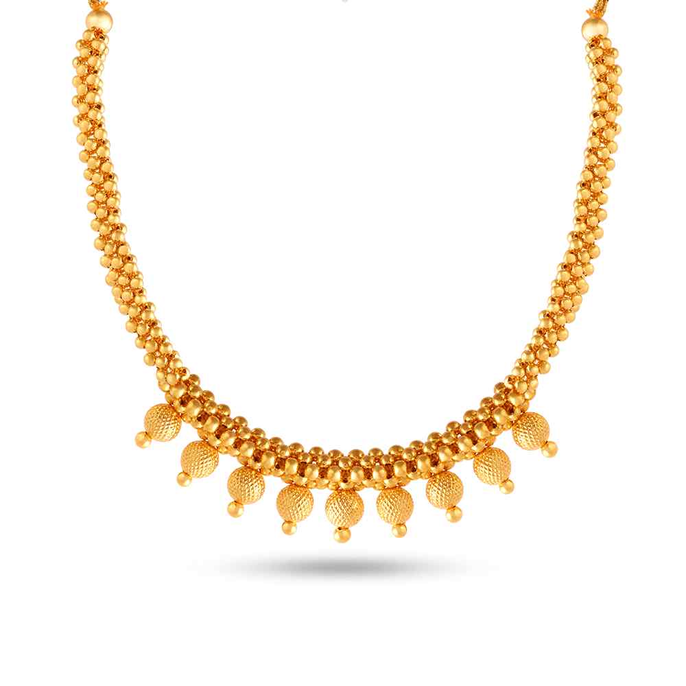 Shimmering Gold Necklace from Thushi Collection for Women