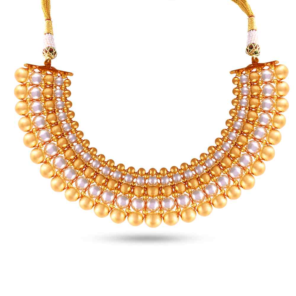 Fiery Gold Tushi Necklace
