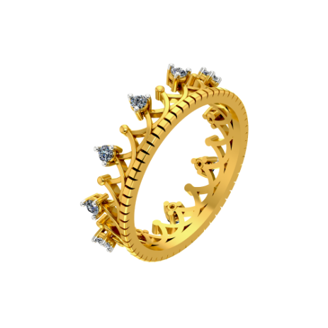 Petal Ring Gold Earring | PC Chandra Jewellers