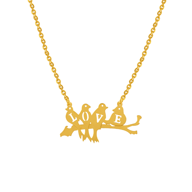Gold Family Necklace | Tiny Tags