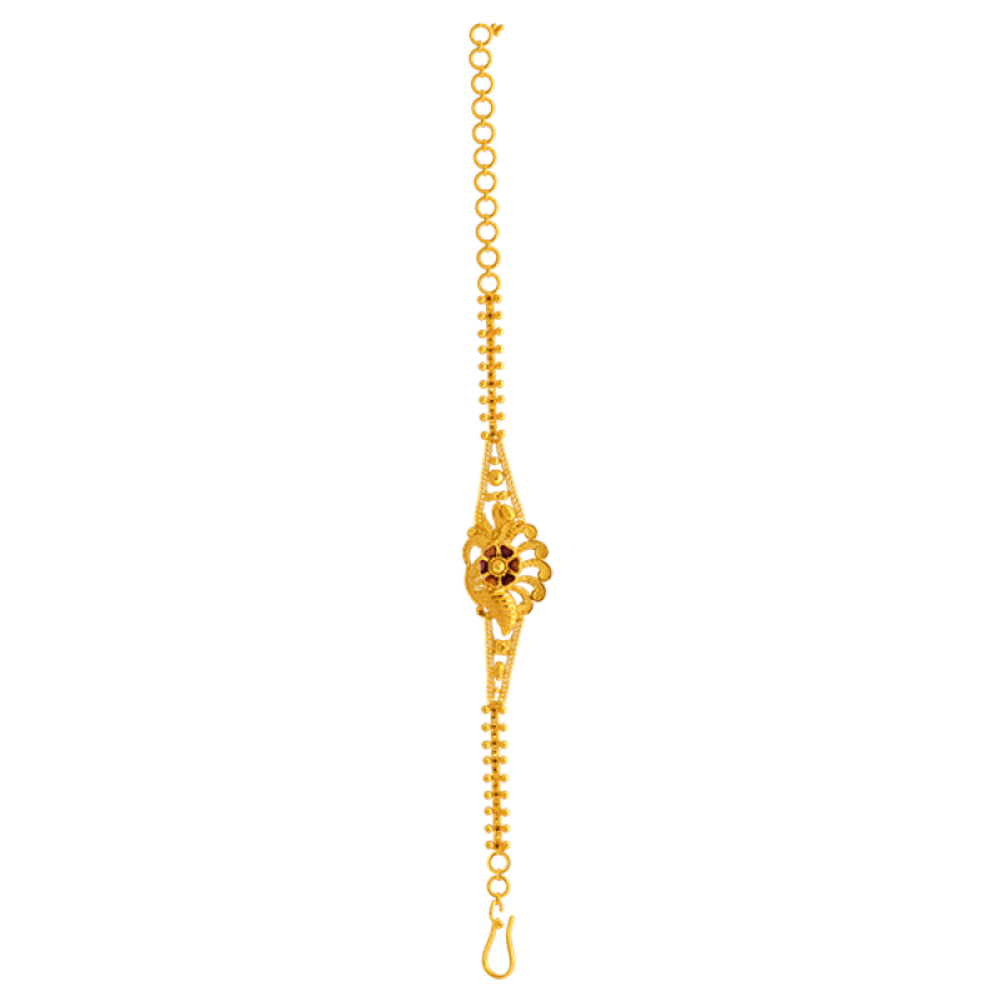 22k Plain Gold Necklace Set JSG-2302-00189 – Jewelegance