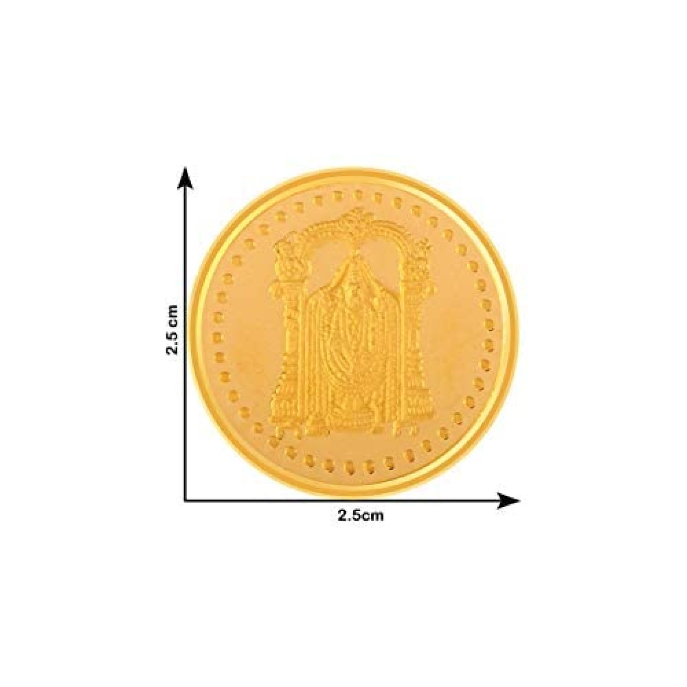 24k (995) 10 gm Balaji Yellow Gold Coin