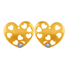 Multiple Hearts with 14K Gold Earrings