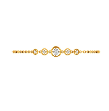 Circular Gold and Diamond Bracelet