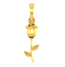 Lovely 18k gold Rosebud Design Pendant from PC Chandra Online Exclusive Collection
