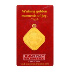 Precious 22k Boat Motif 3 gm Gold Coin Pendant From PC Chandra